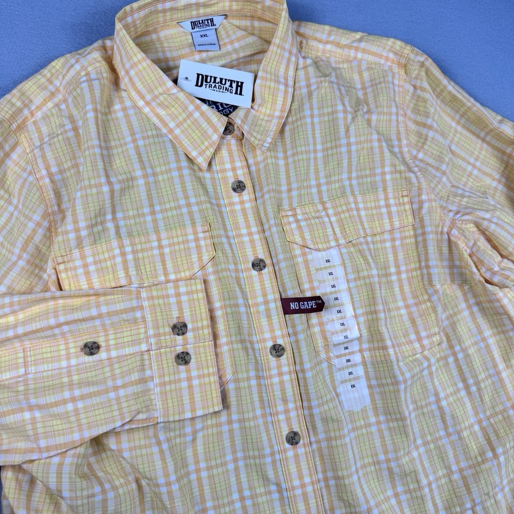 NWT Duluth Armachillo Button Shirt Women XXL Convertible Sleeve Ripstop Fishing